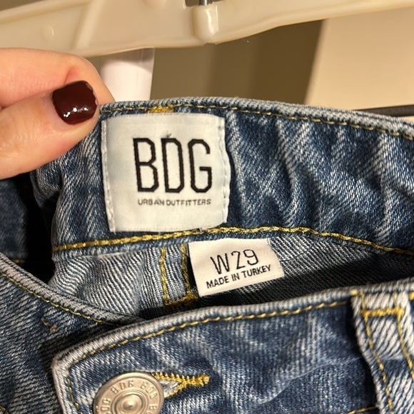 BDG Two Tone Denim Cutoff Shorts Size 29 - Picture 2 of 4